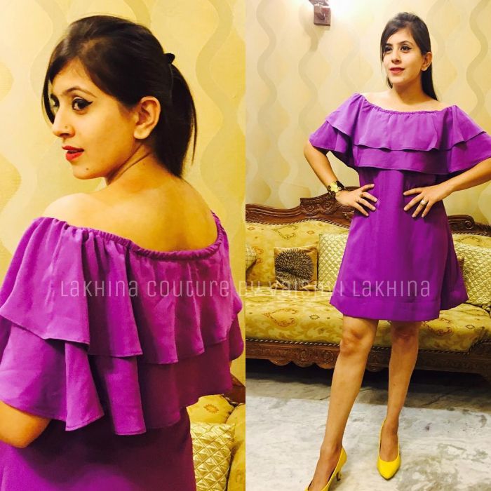 Double Flare Dress – Lakhina Couture