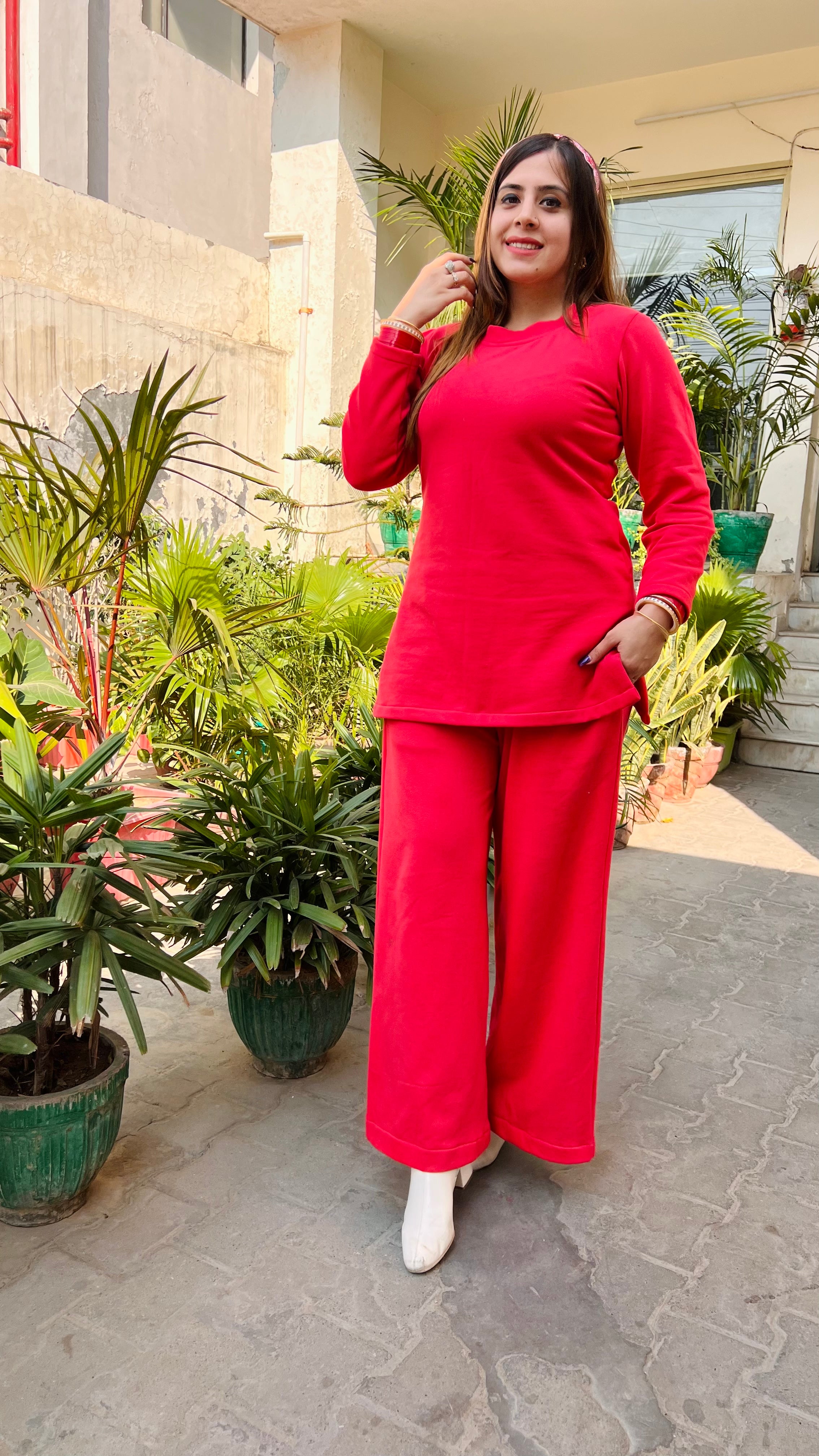 Coral Pink Co-Ord Set