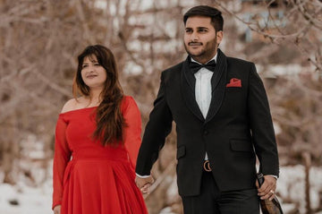 Red Georgette Gown