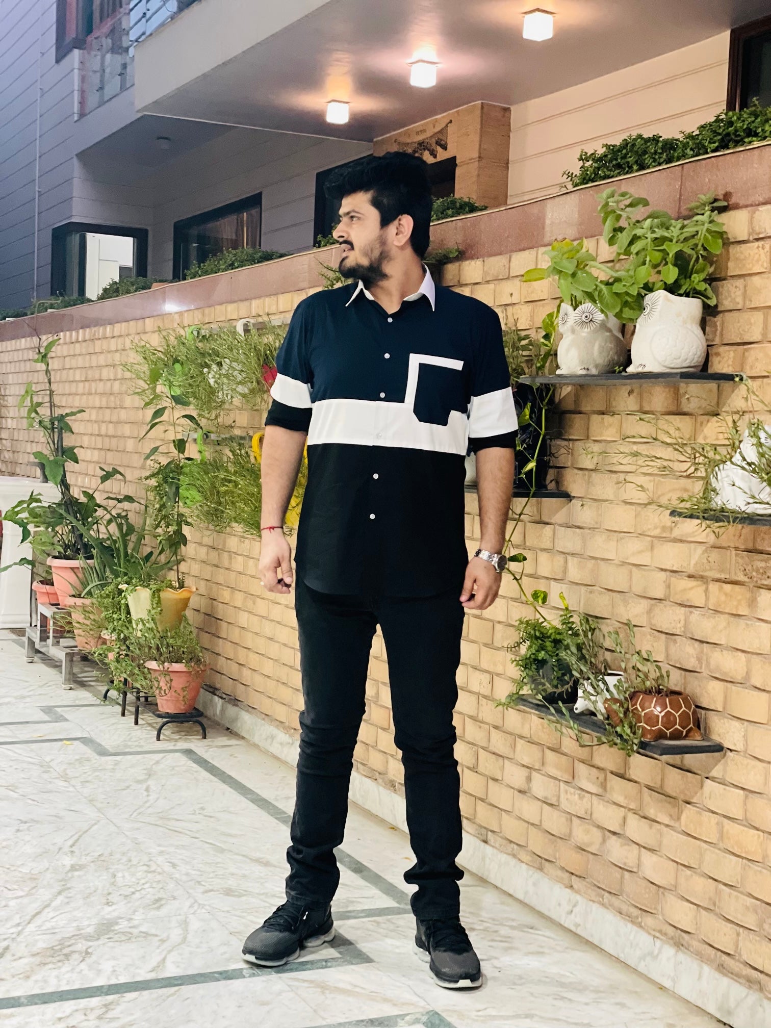 Menswear Tri Color Shirt