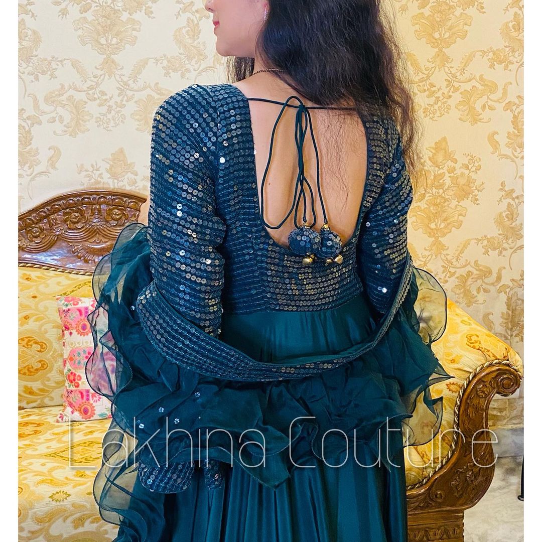 Forest Green Anarkali