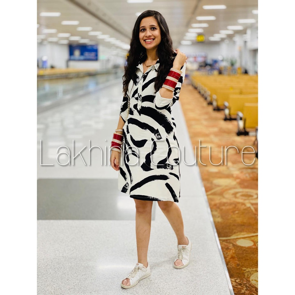 Airport Look Shirt Dress – Lakhina Couture
