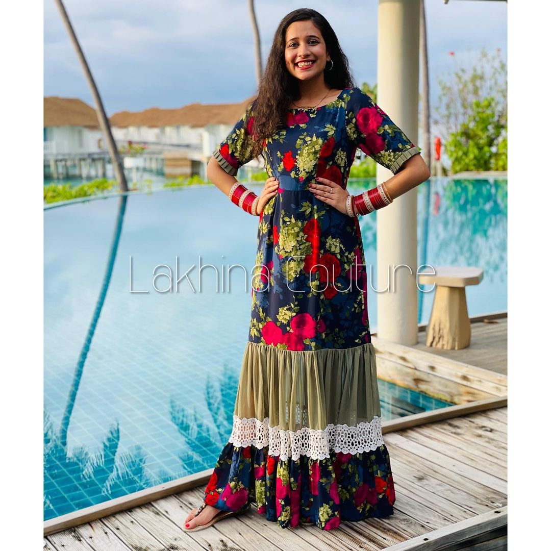 Navy Blue Summer Maxi