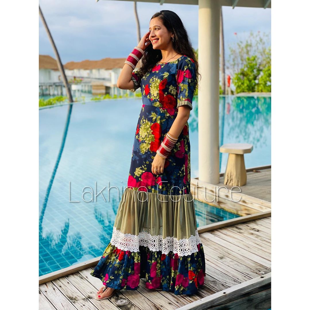 Navy Blue Summer Maxi