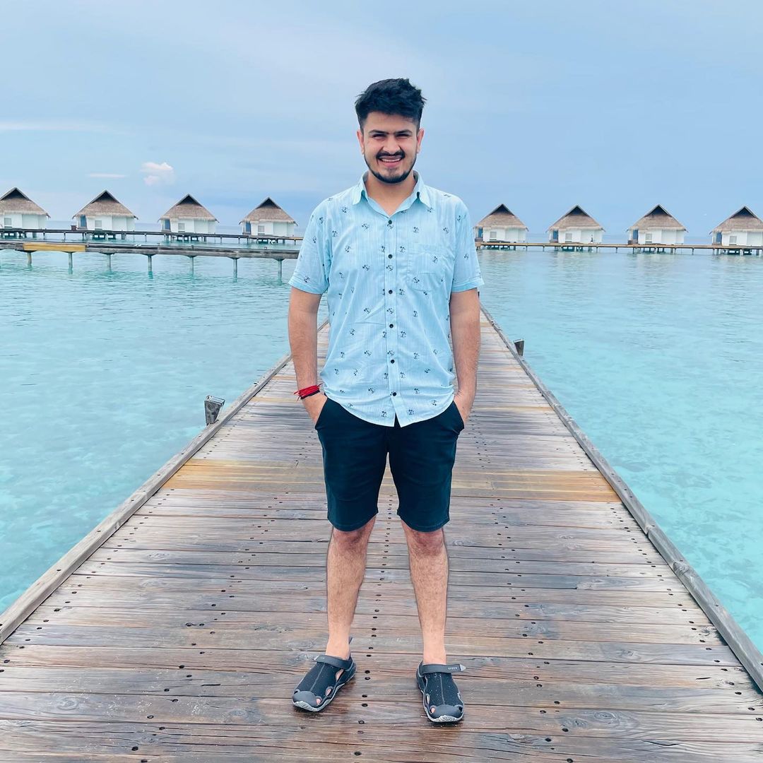 Menswear Sky Blue Palm Shirt