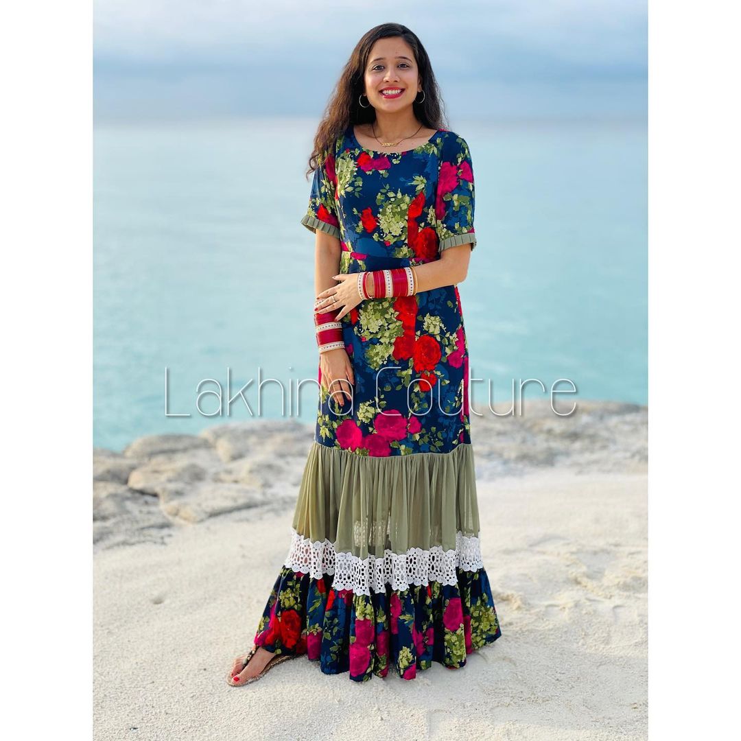 Navy Blue Summer Maxi