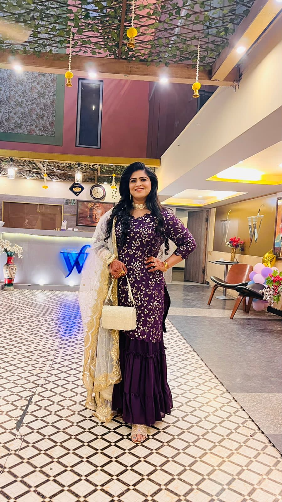Purple Garara Suit