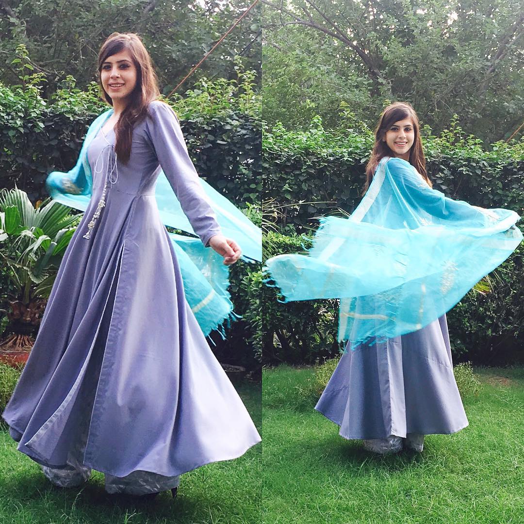 Grey Anarkali