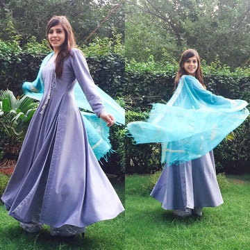 Grey Anarkali