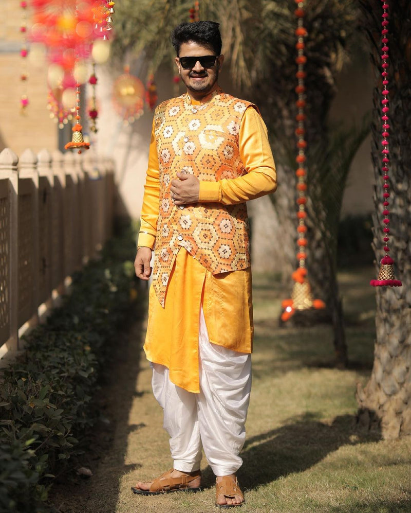 Groom Yellow Dress For Haldi Rasam Summer Mens Haldi Dress Haldi