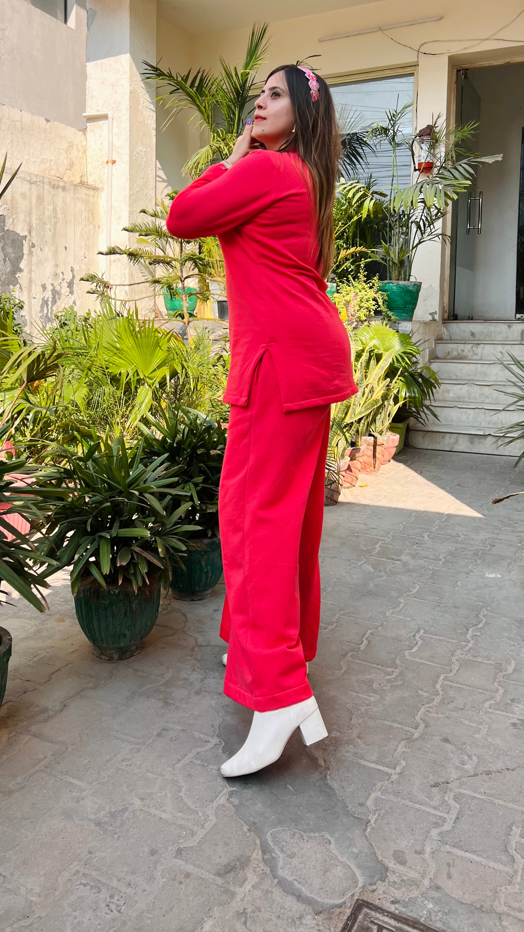 Coral Pink Co-Ord Set