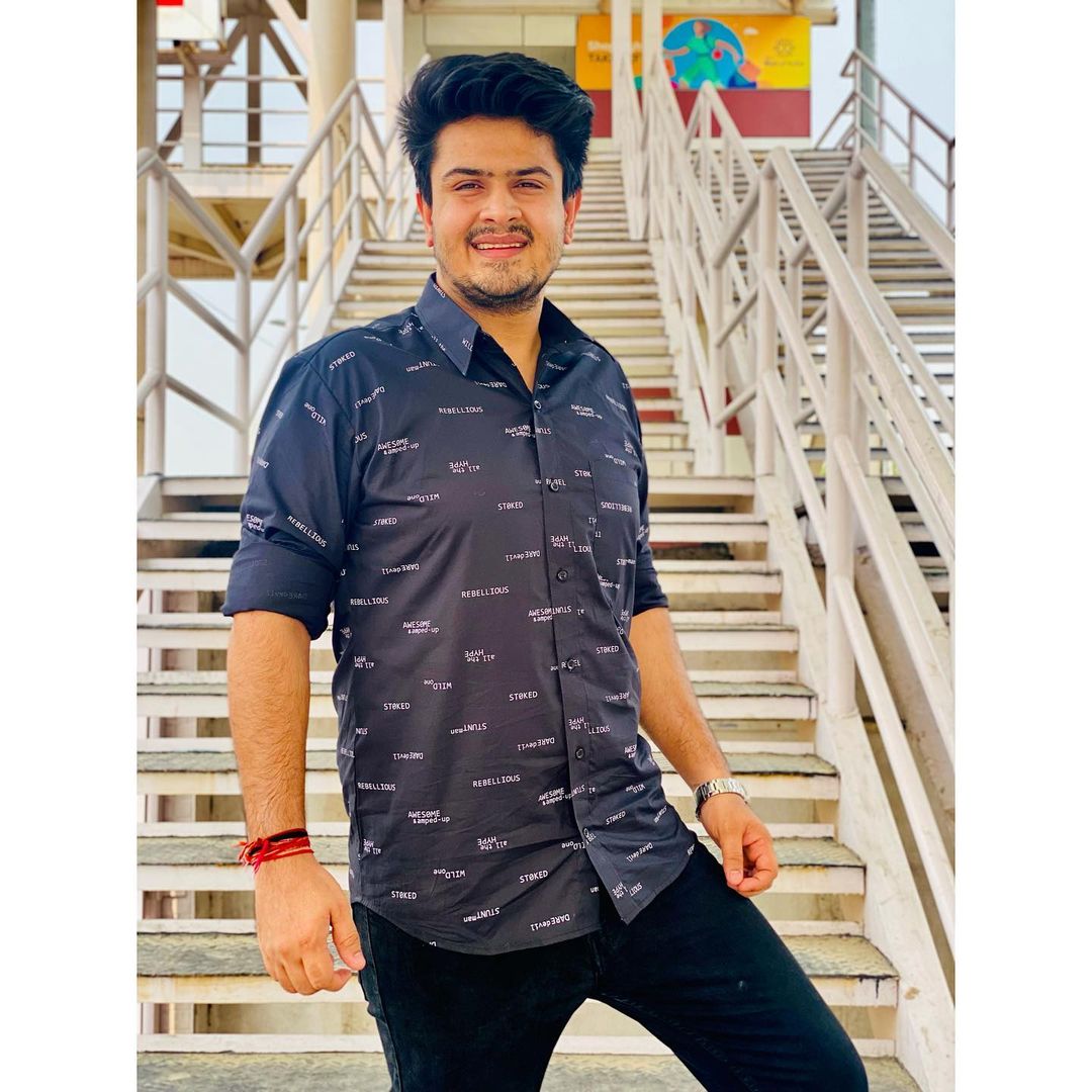 Menswear Black Printed Shirt