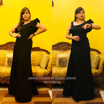 Black Scuba Gown