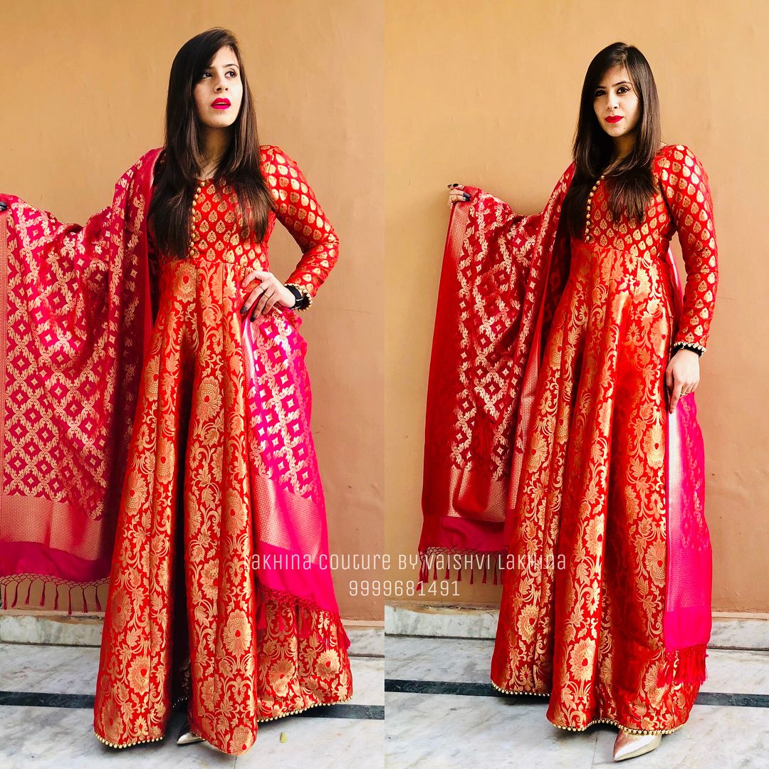 Banarasi Pink Dupatta