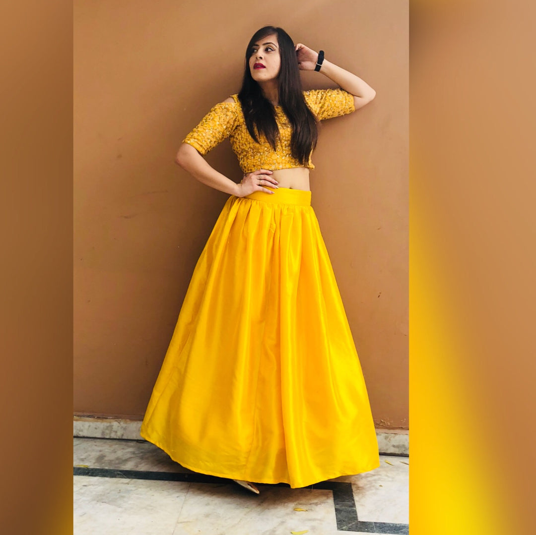 Yellow Ethnic Lehenga