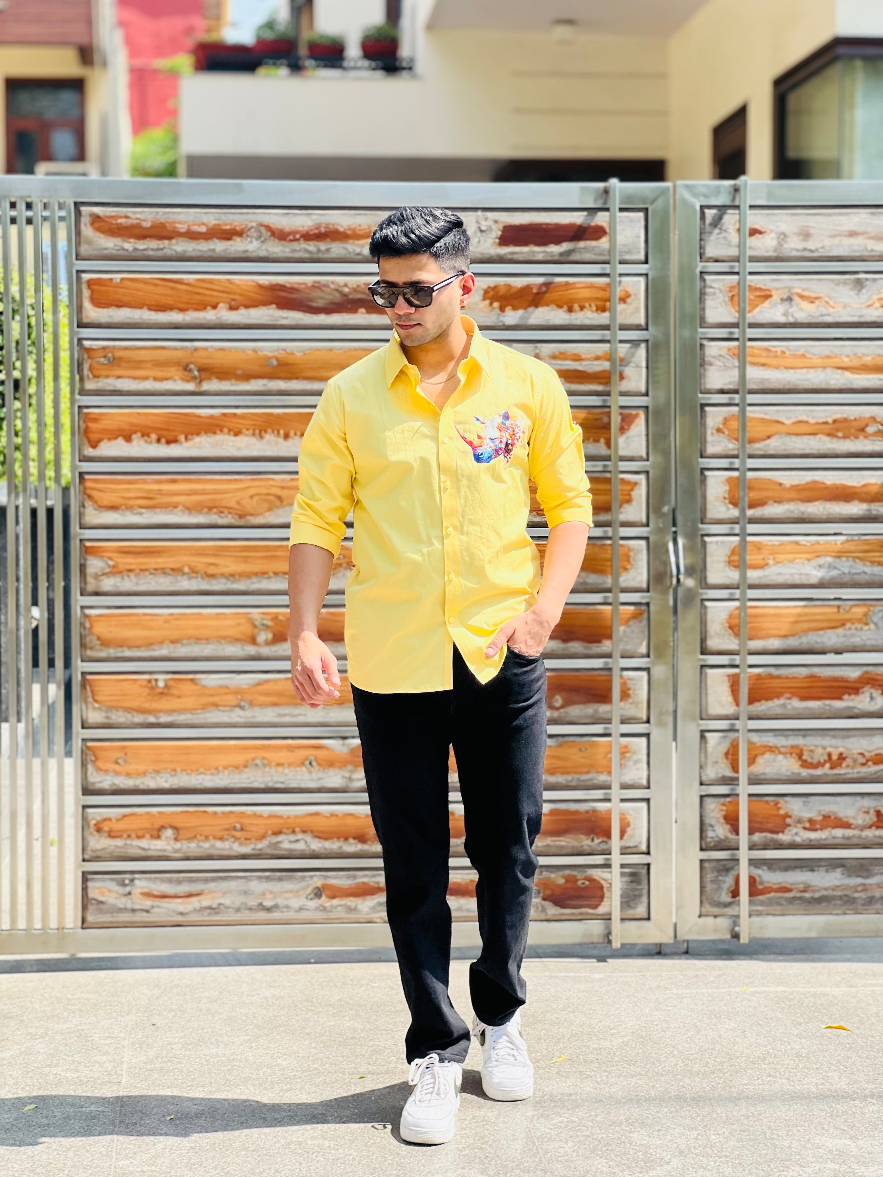 Yellow Rihno Shirt