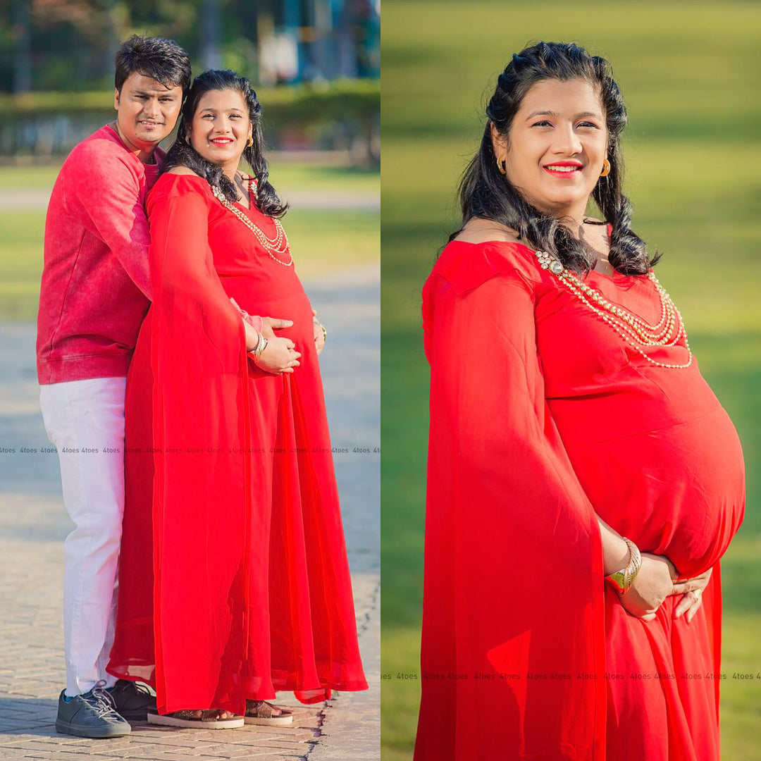 Red Flare Gown