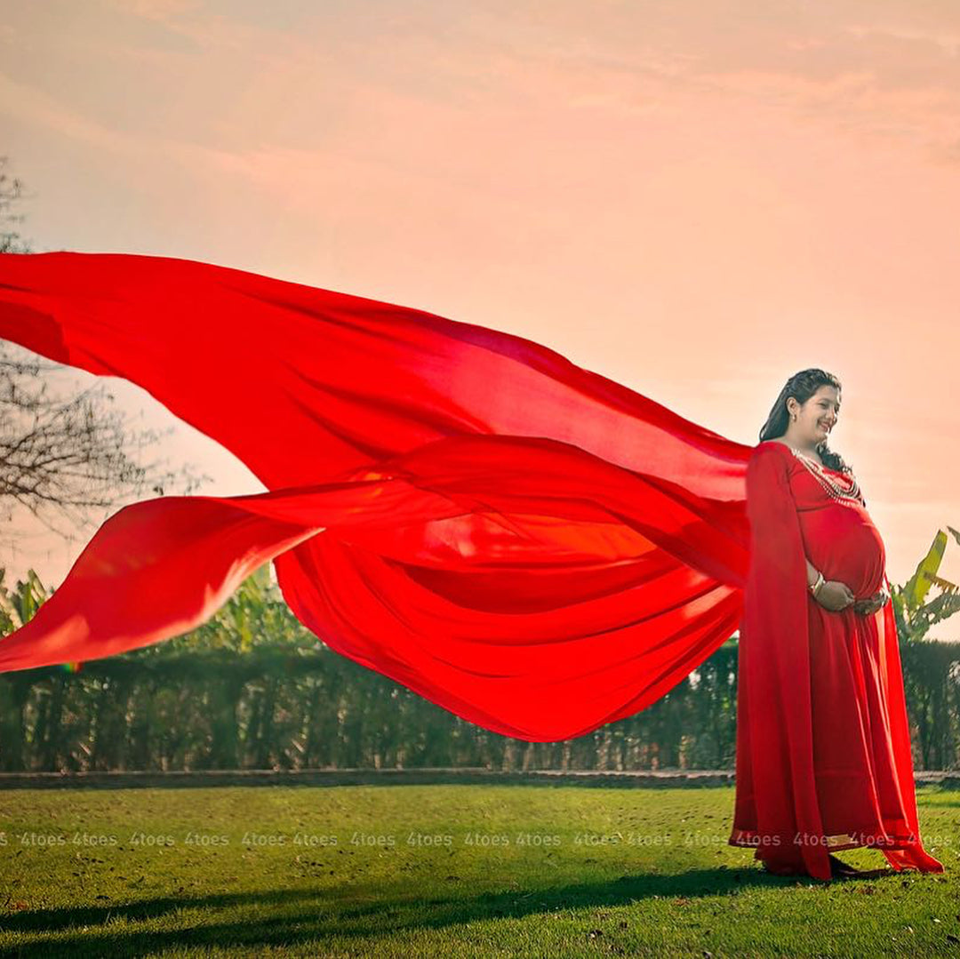 Red Flare Gown