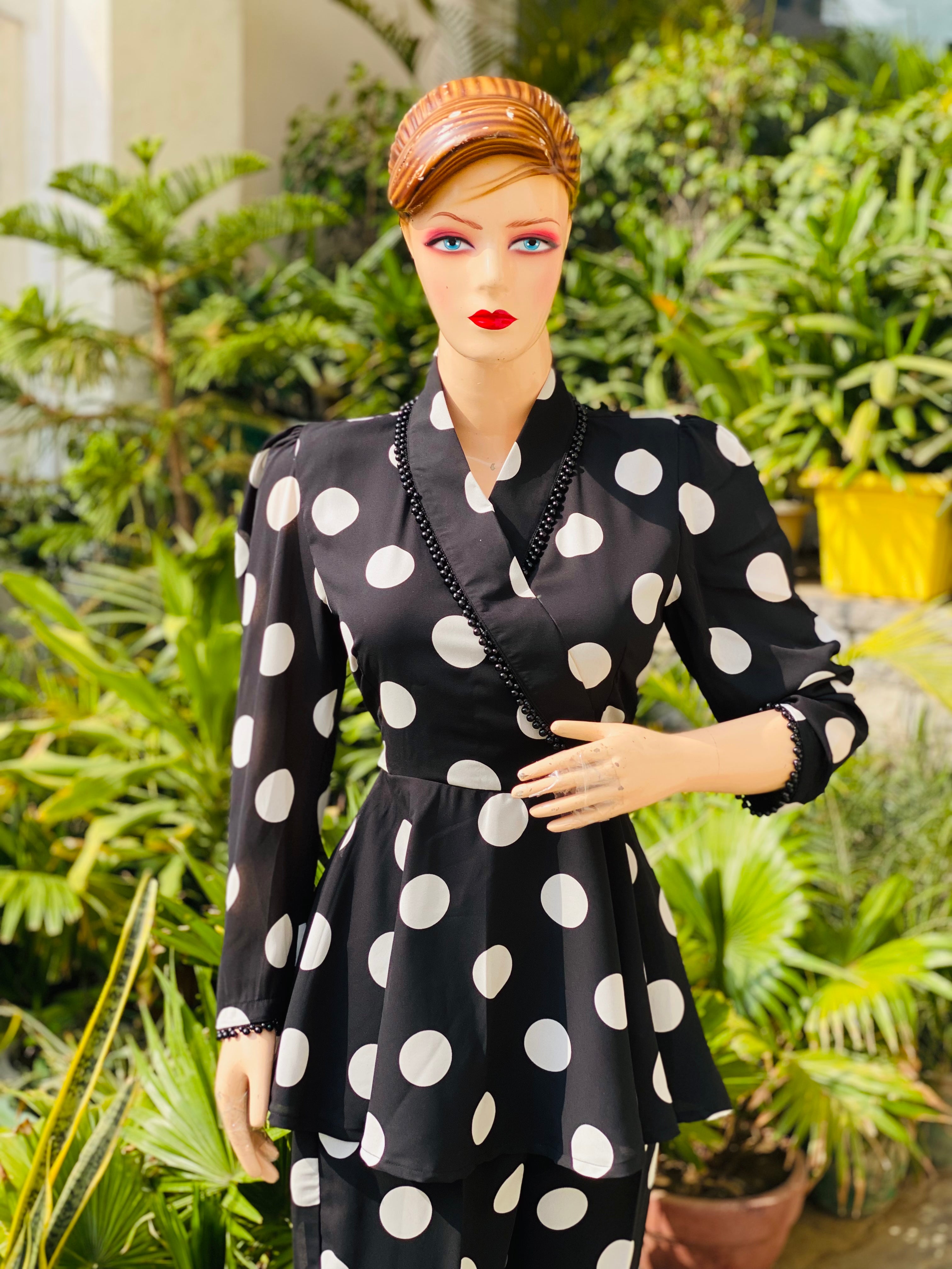 Black & White Polka Dot Co-Ord Set