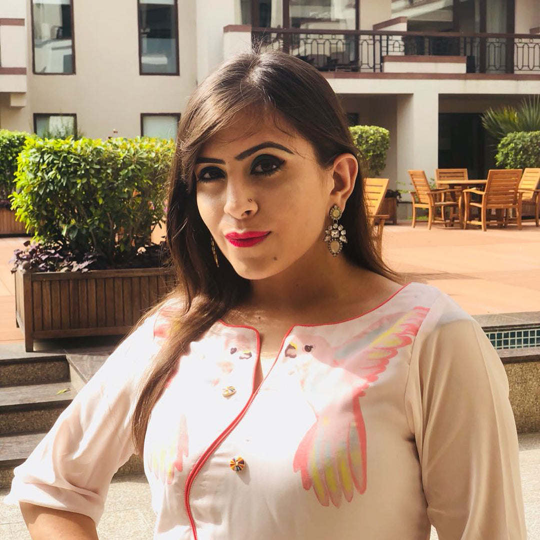 Blush Pink Pigeon Kurti