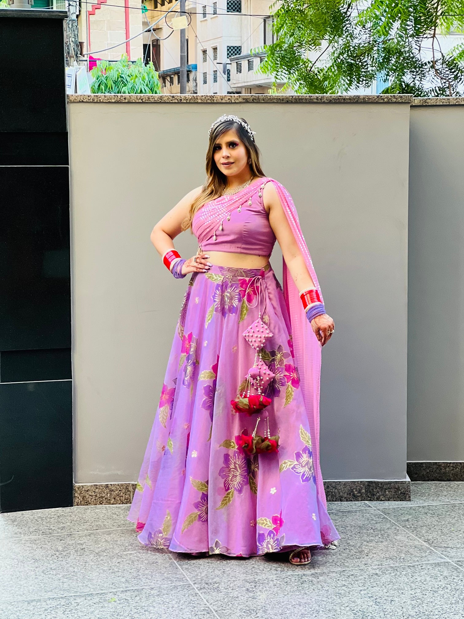 Lilac Lehenga