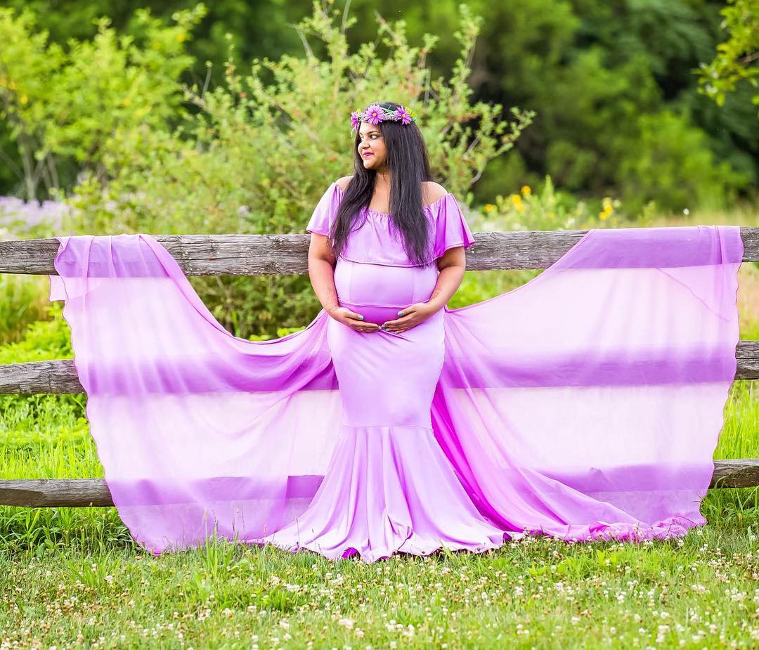 Lilac Marternity Gown