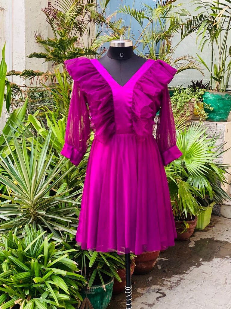 Purple Organza Dress