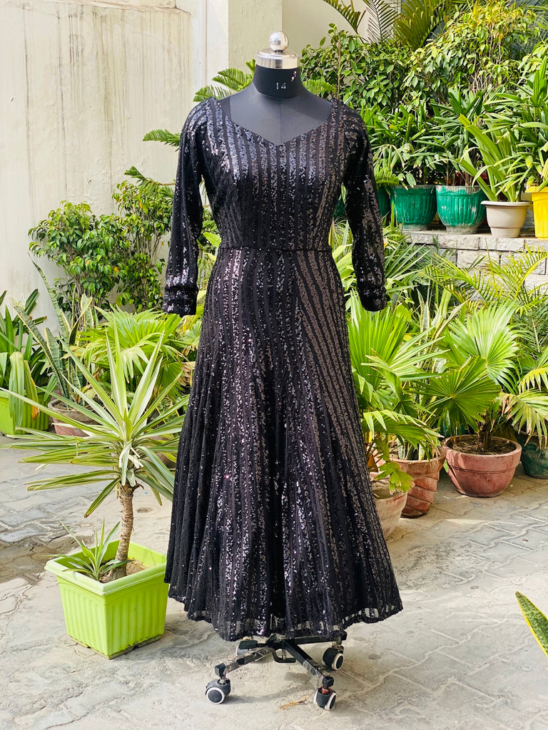 Black Stunning Sequin Gown