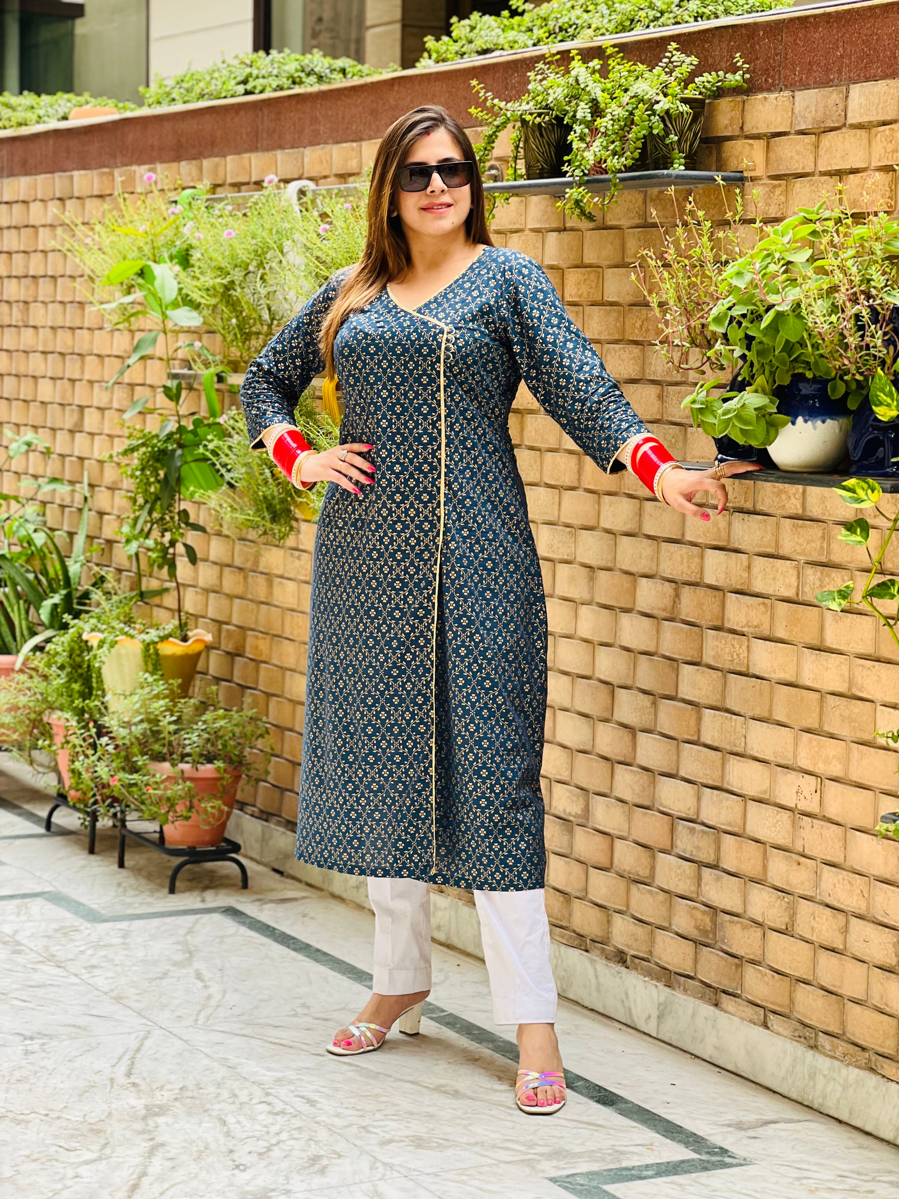 Emerald Cotton Kurti