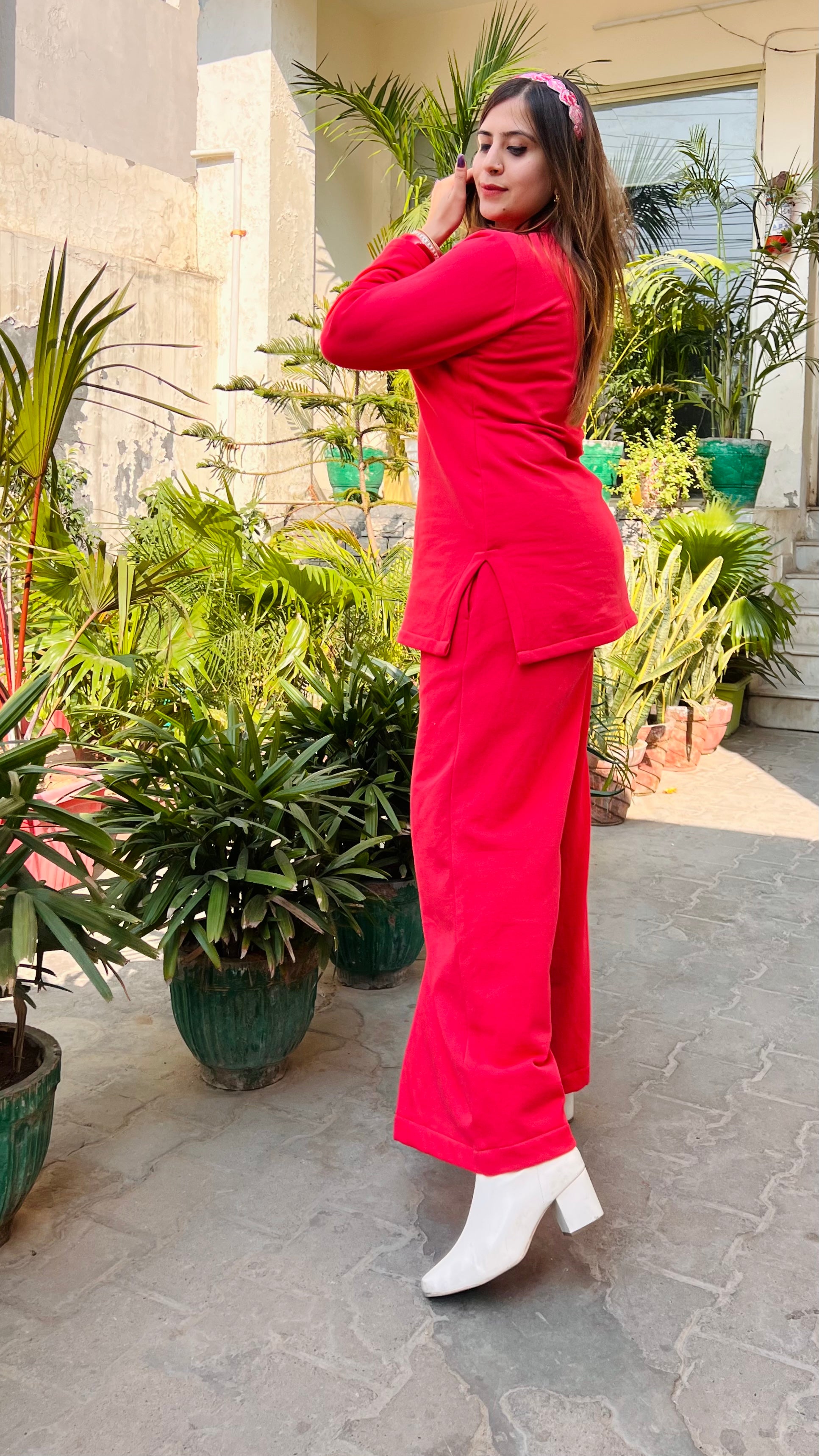 Coral Pink Co-Ord Set