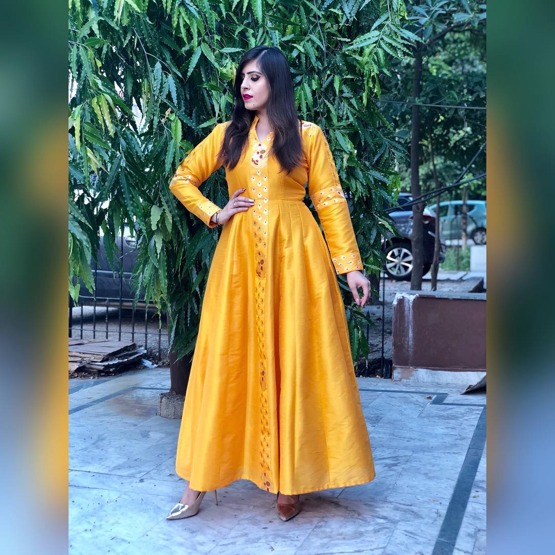 Mustard Raw Slik Maxi