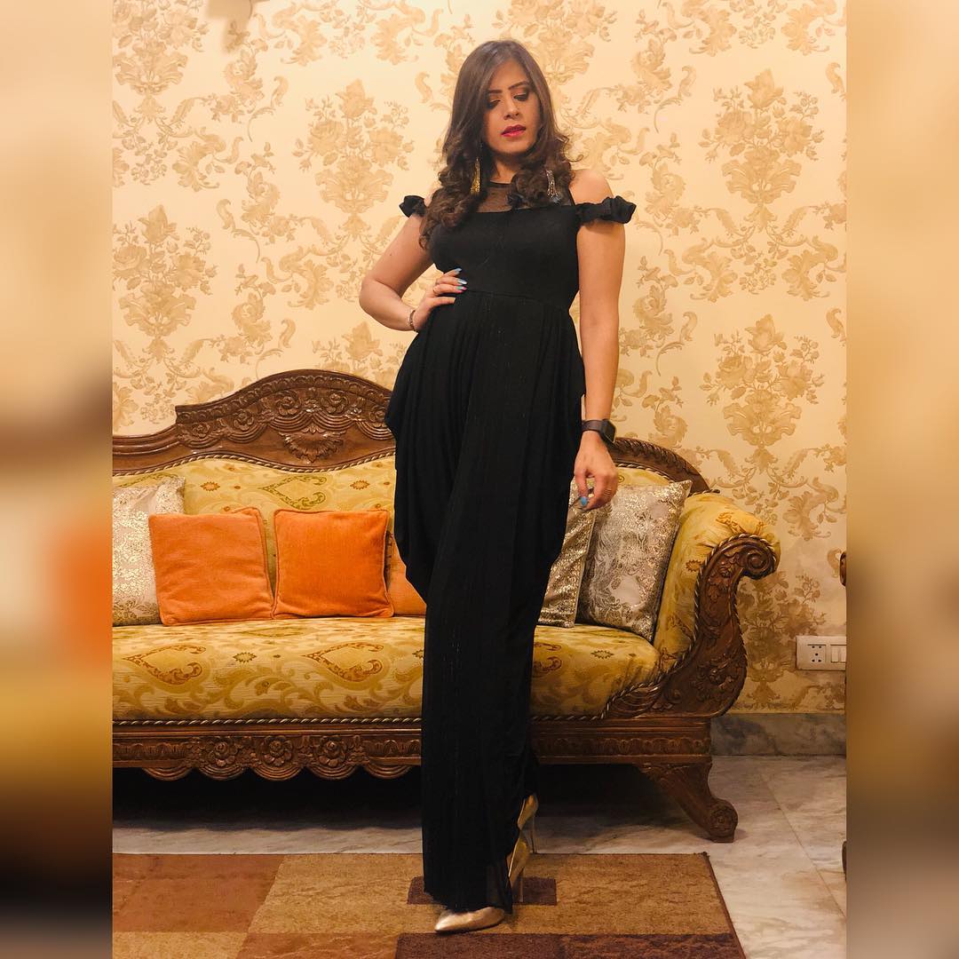 Black Drape Jumpsuit