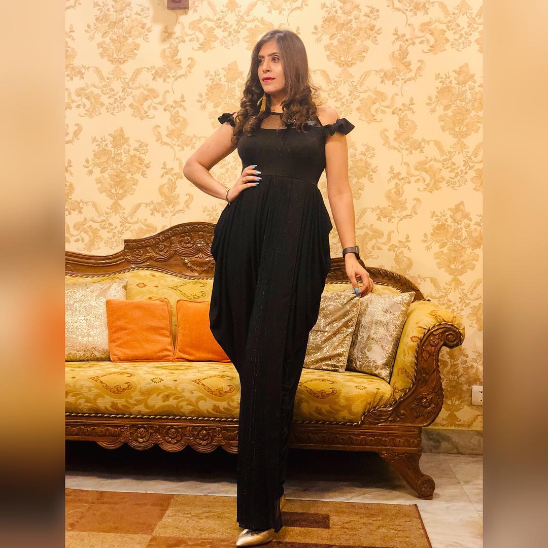 Black Drape Jumpsuit