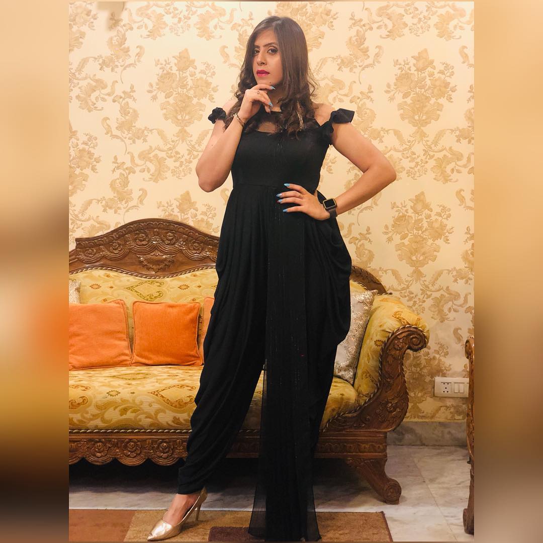 Black Drape Jumpsuit