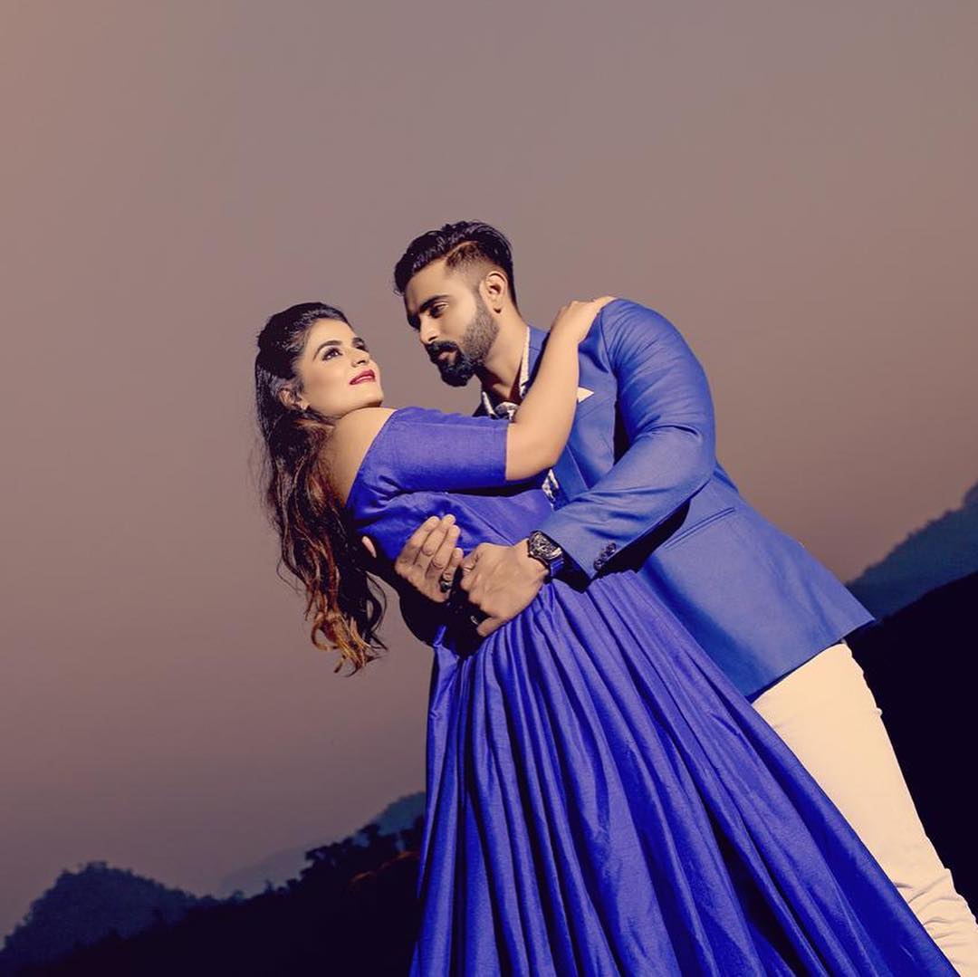Royal Blue Trail Gown