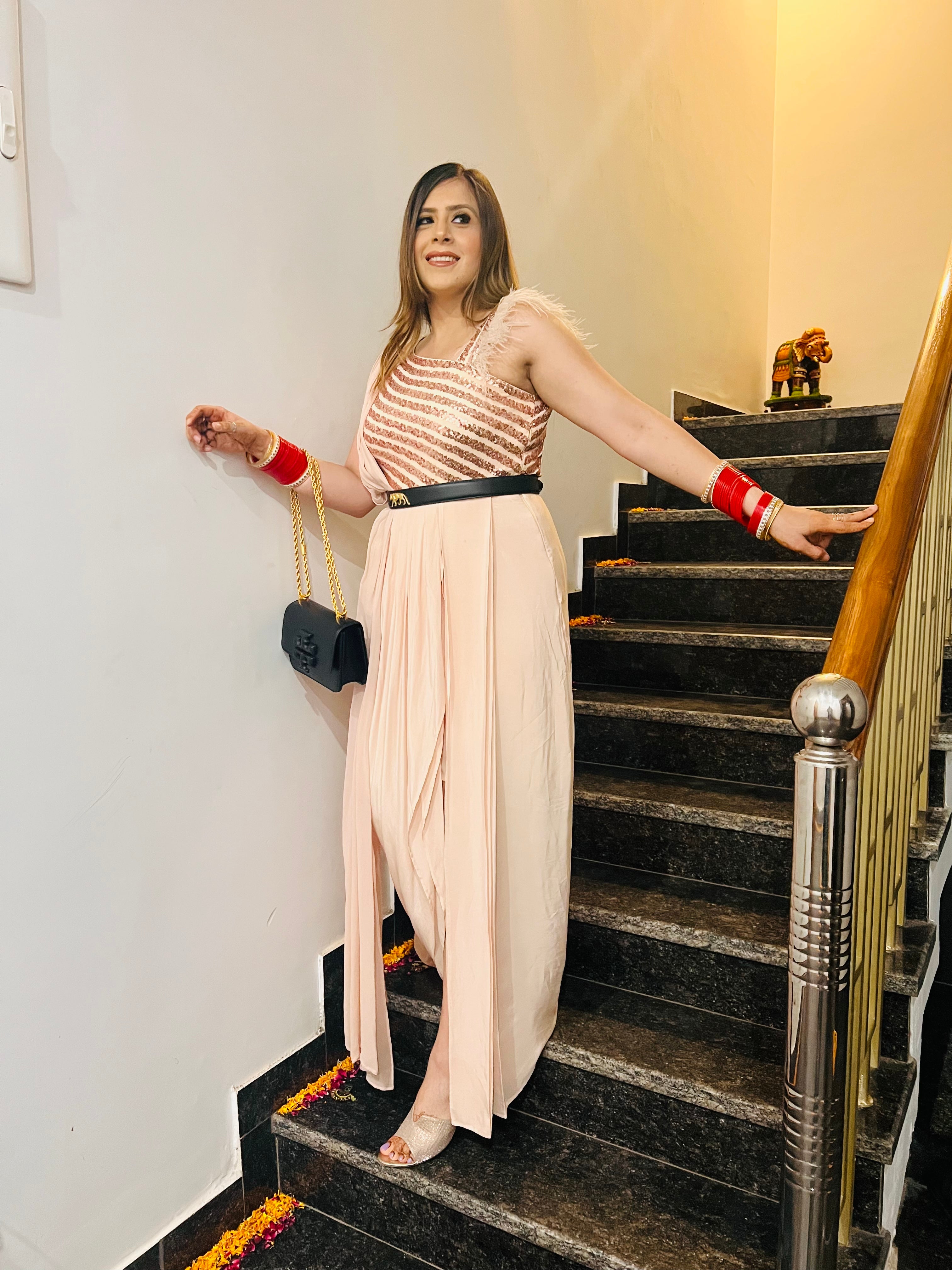 Fawn Sequin Drape