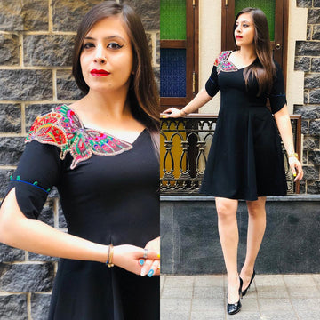 Butterfly Black Dress