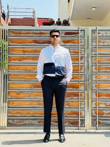 White Party Stripes Shirt