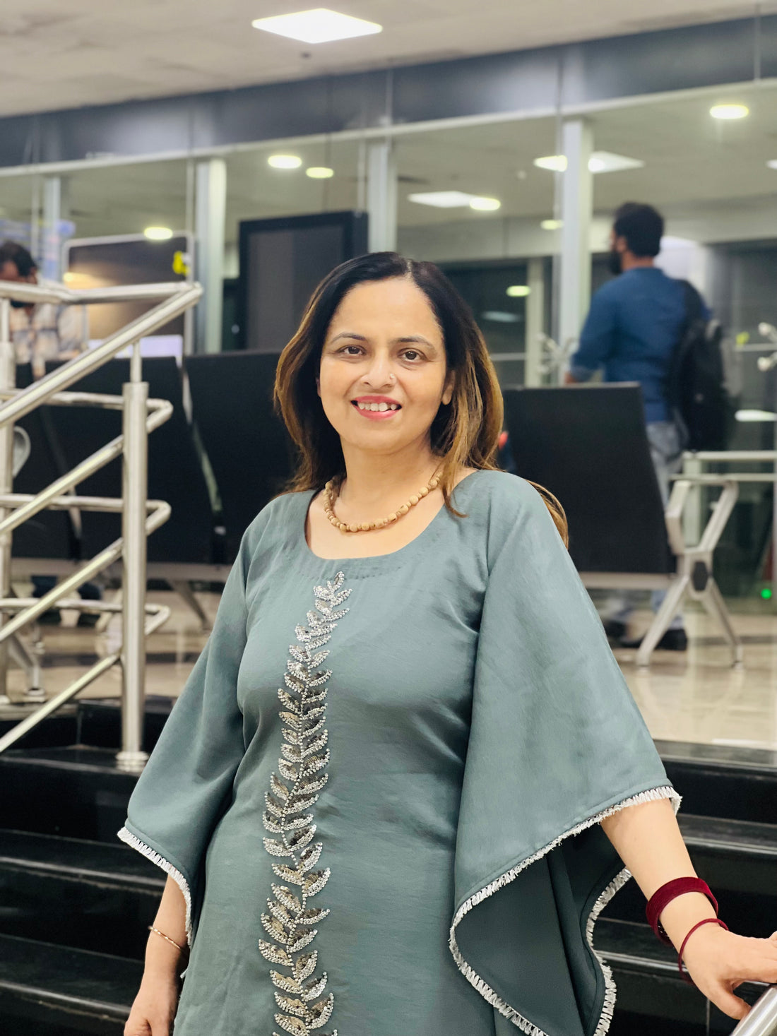 Grey Embroidered Co-Ord Set