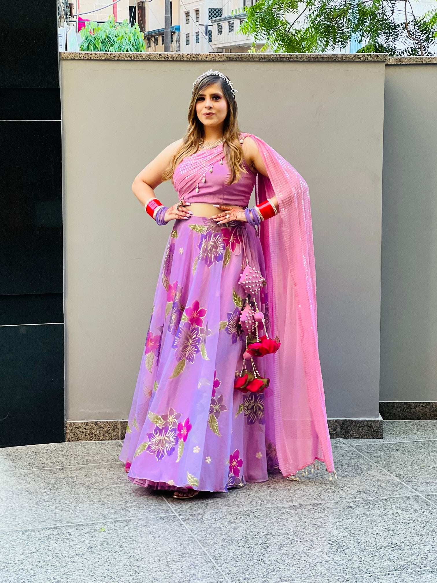 Lilac Lehenga
