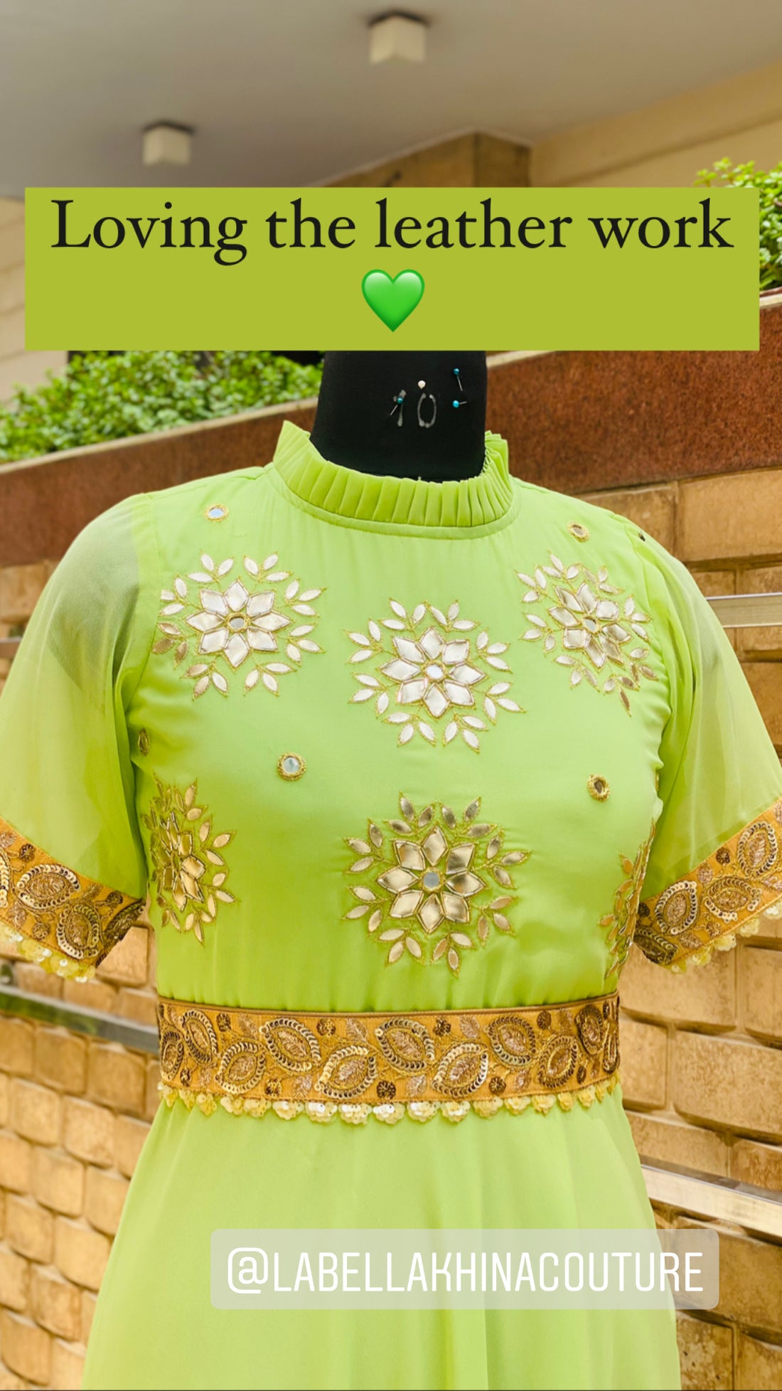 Pista Green Ethnic Maxi