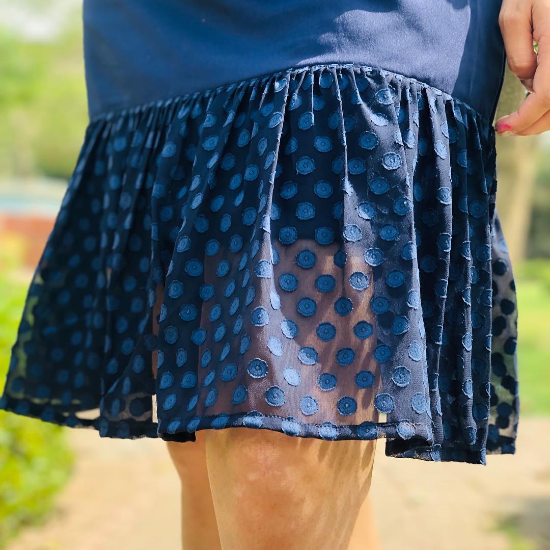 Blue Net Dress