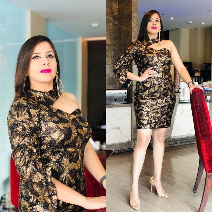 Cheetah Sequin Dress