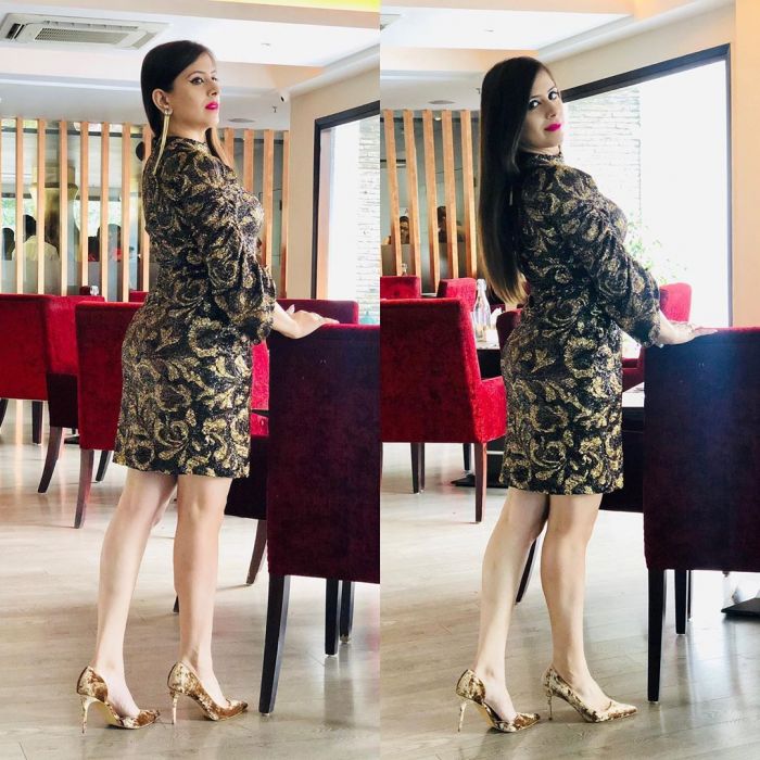 Cheetah Sequin Dress