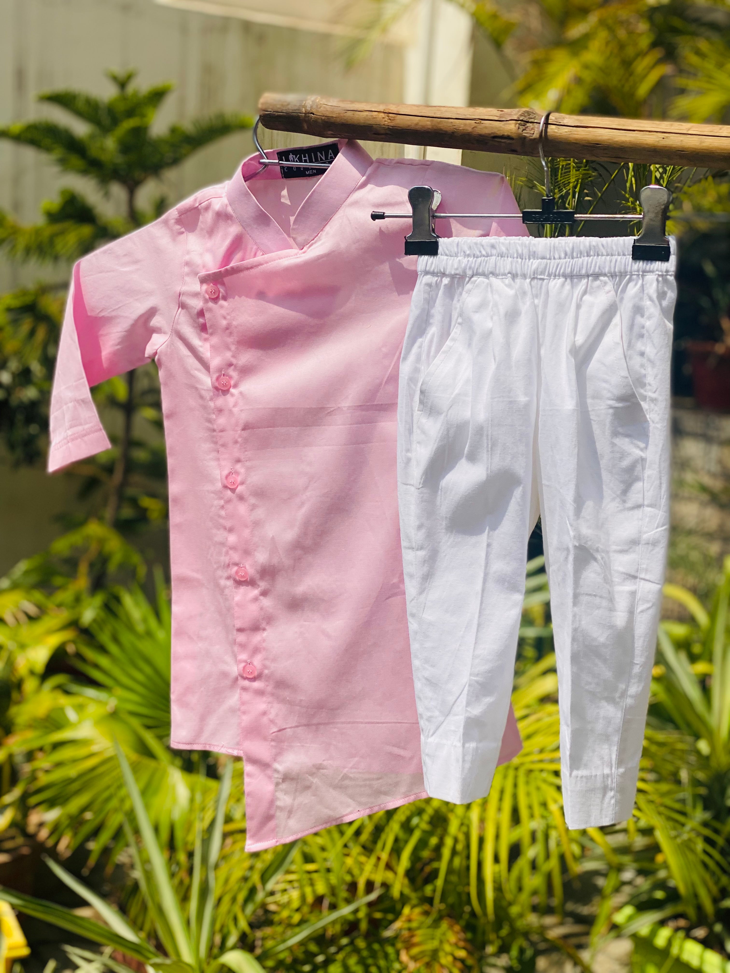 Baby Pink Kurta Set