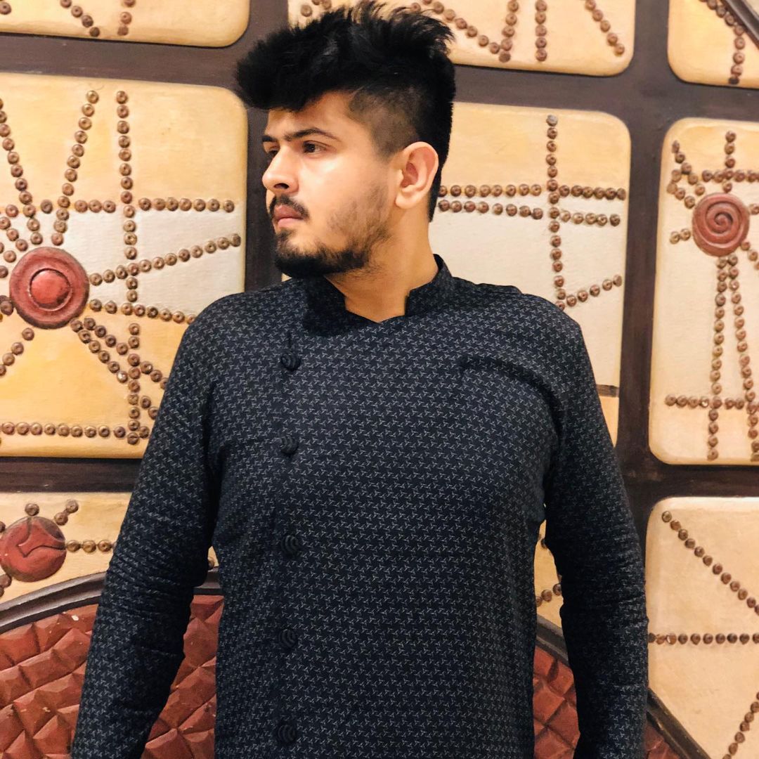 Menswear Black Linen High Low Menswear