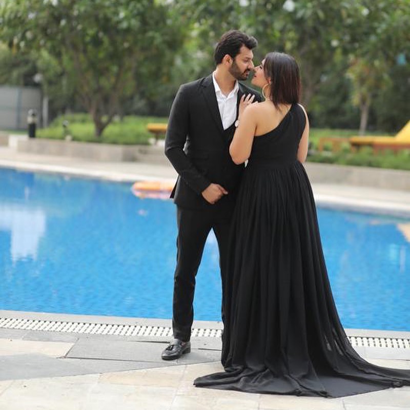 Black Georgette Gown