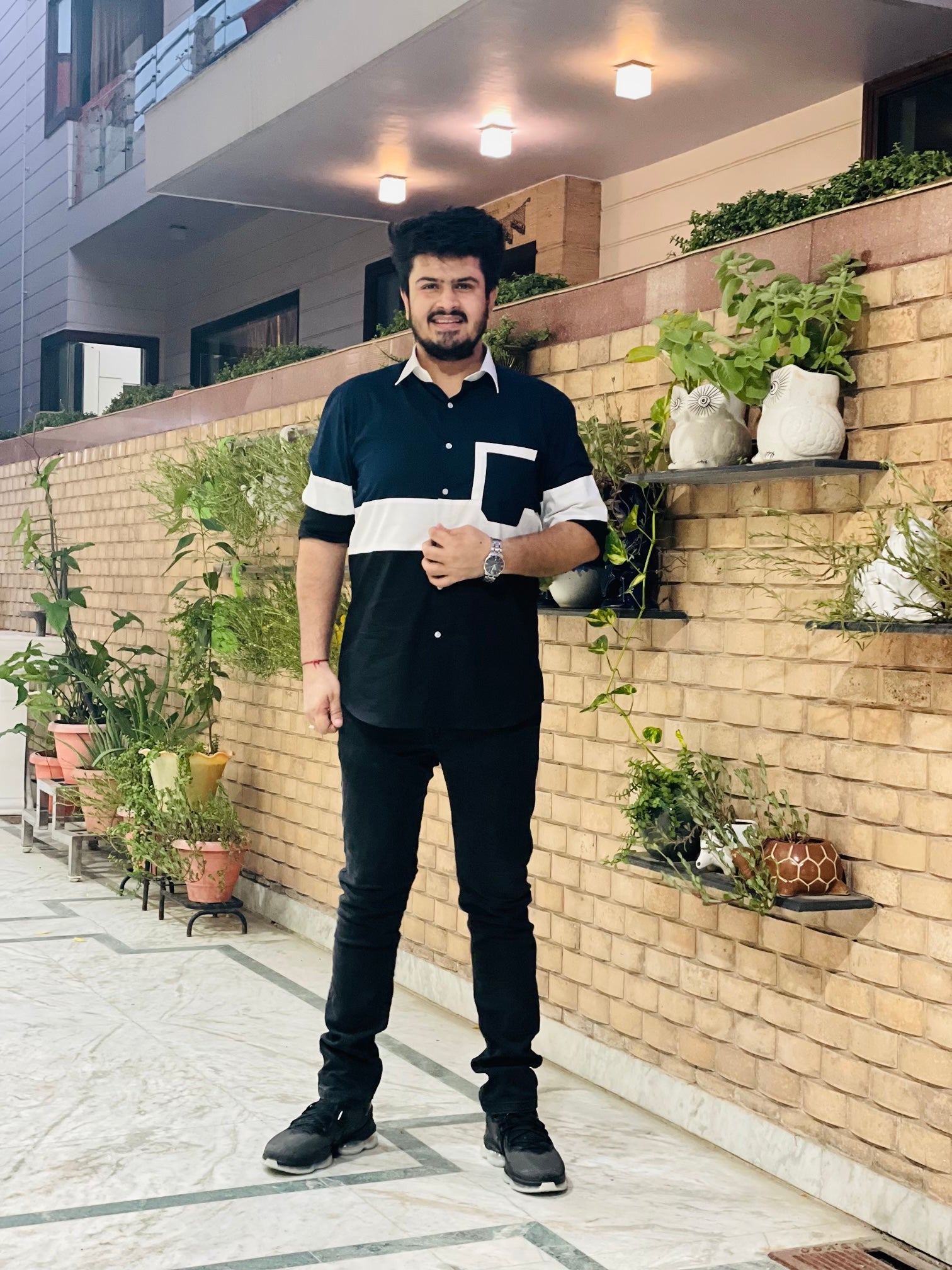 Menswear Tri Color Shirt