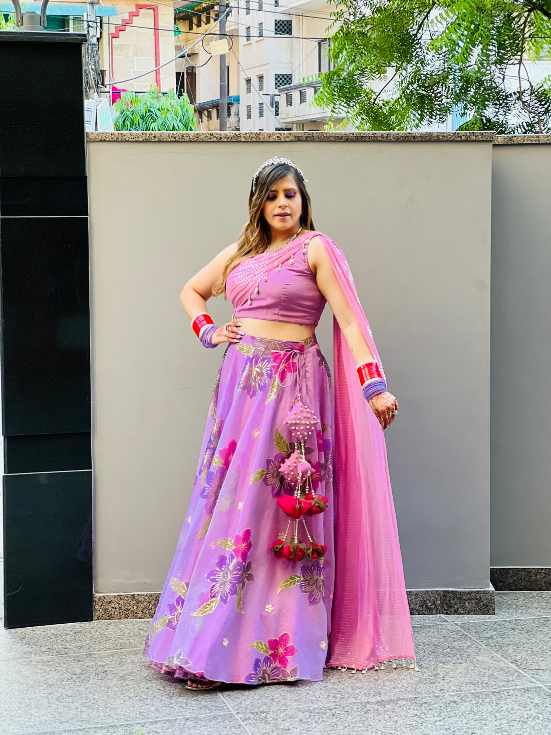 Lilac Lehenga