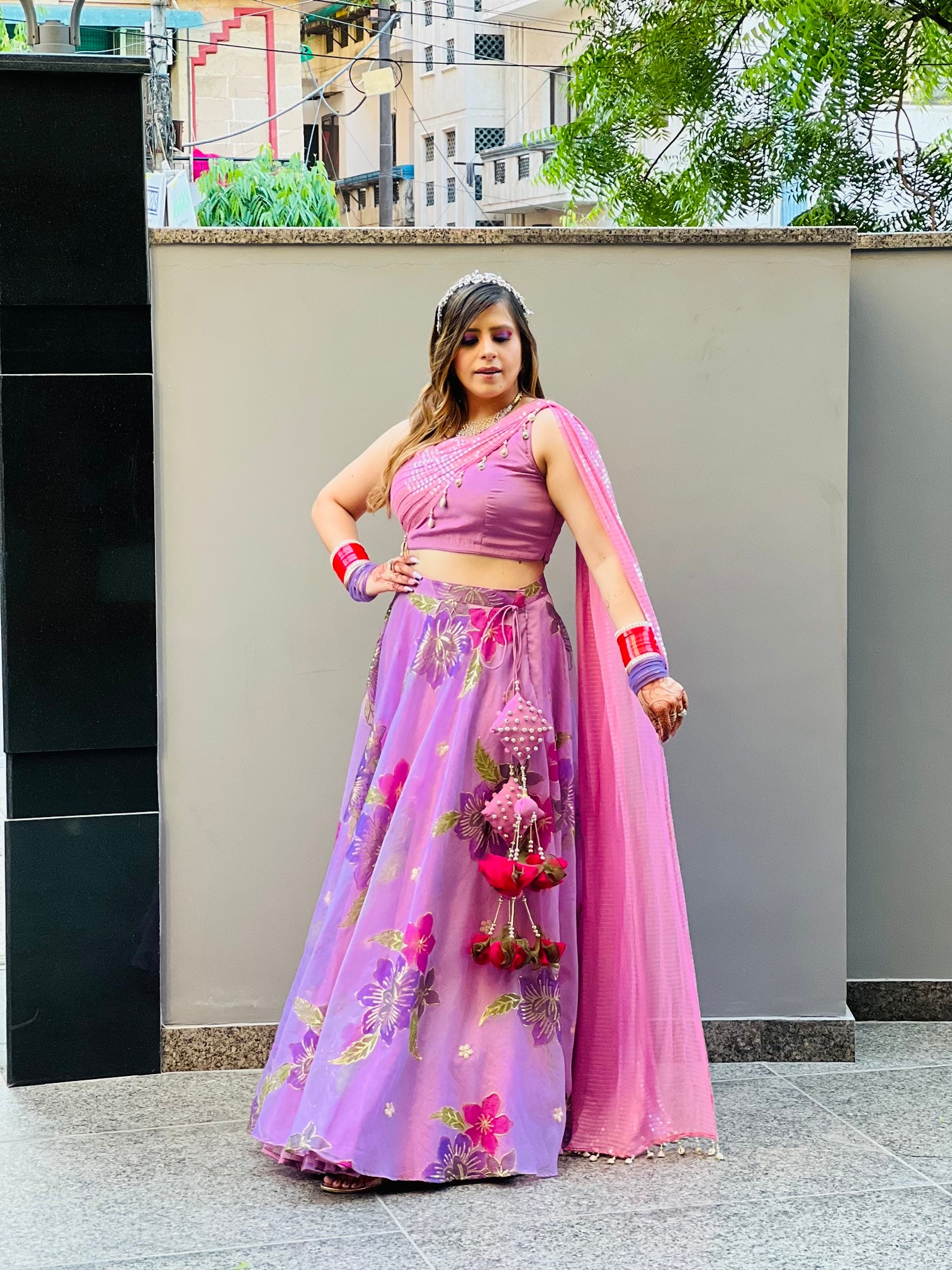 Lilac Lehenga